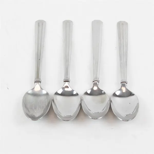 Lot of 4 Pfaltzgraff Radiants Stainless Steel 6" Teaspoons