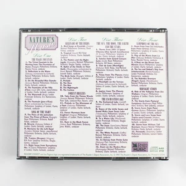Reader’s Digest Music Nature’s Music 4 CD Set 1997 #075C