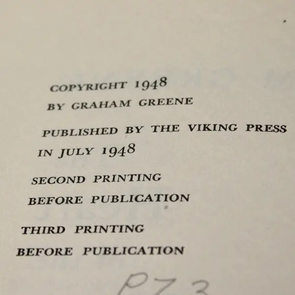 The Heart of the Matter Graham Greene 1948 Hardcover Former Library Copy