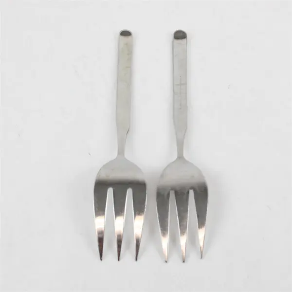 Lot of 2  18/10 Stainless Synergy Serving Forks by J A Henckels International.