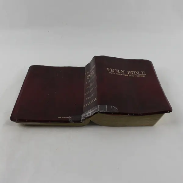 Holy Bible NIV New International Version Leather-Look Burgundy Zondervan 1986