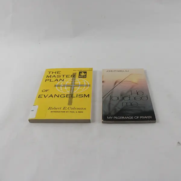 Lot of 2 Books: He Touched Me (Powell) & Master Plan of Evangelism (Coleman)