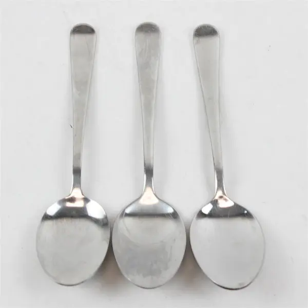Lot of 3 Cuisinart 18/10 Stainless Tablespoons Made in China, Pattern Unknown