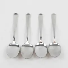 Lot of 4 Cuisinart 18/10 Stainless Tablespoons Made in China, Pattern Unknown