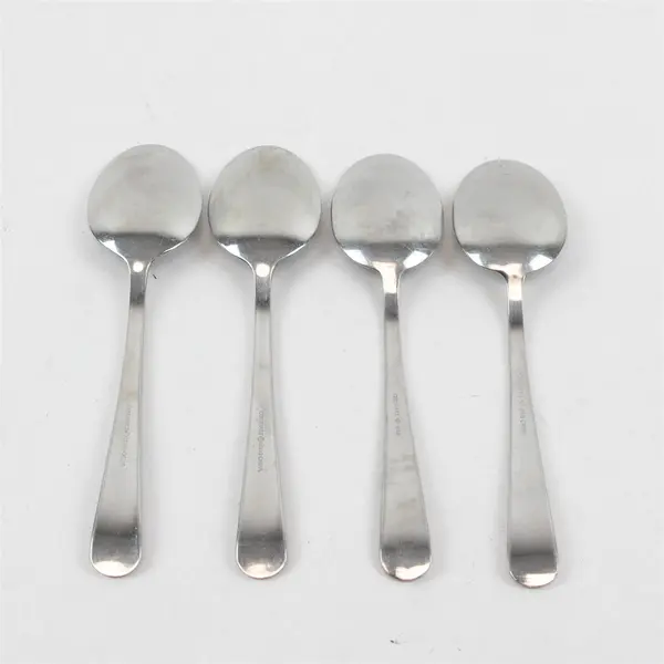 Lot of 4 Cuisinart 18/10 Stainless Tablespoons Made in China, Pattern Unknown