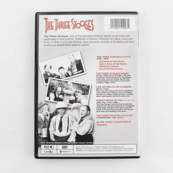 The Three Stooges DVD, Rarely Seen Footage, 2011 #51097