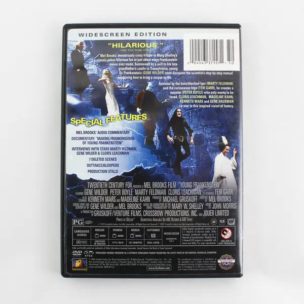 Young Frankenstein DVD by Mel Brooks, 2006 Widescreen Edition 