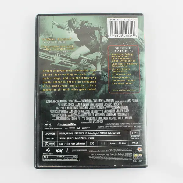 Resident Evil DVD Deluxe Edition, 2002 #01534