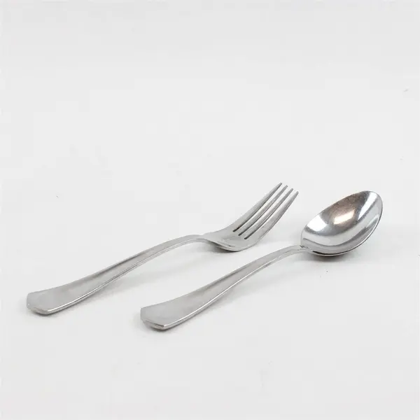 Lot of 4 Cuisinart Stainless Sienna Flatware: 3 Dinner Forks, 1 Serving Spoon