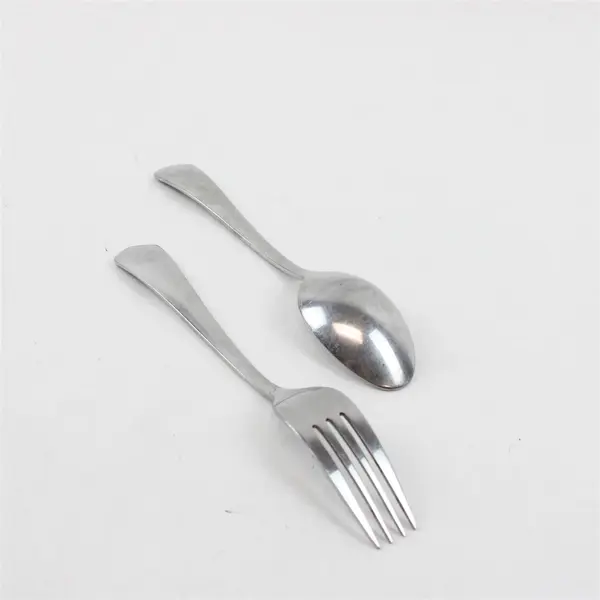 Lot of 4 Cuisinart Stainless Sienna Flatware: 3 Dinner Forks, 1 Serving Spoon