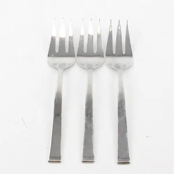 Lot of 3 Meridian by Dansk 18/10 Stainless 3-Tined Serving Forks