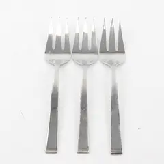 Lot of 3 Meridian by Dansk 18/10 Stainless 3-Tined Serving Forks