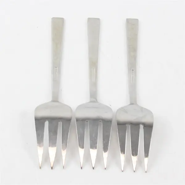 Lot of 3 Meridian by Dansk 18/10 Stainless 3-Tined Serving Forks
