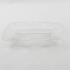 Vintage Federal Glass Rectangular Serving Dish - Traditions Diamond Point
