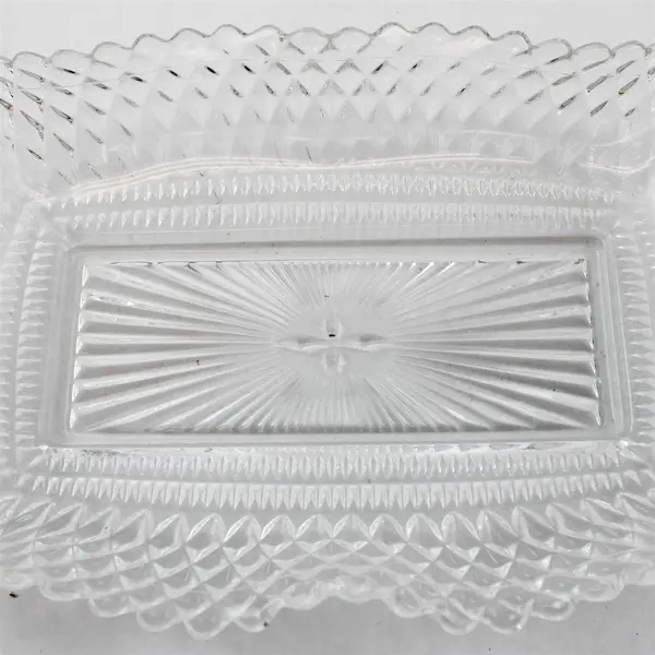 Vintage Federal Glass Rectangular Serving Dish - Traditions Diamond Point