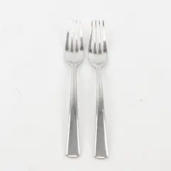 Lot of Two 18/10 Stainless Cambridge Dinner Forks Unknown Pattern
