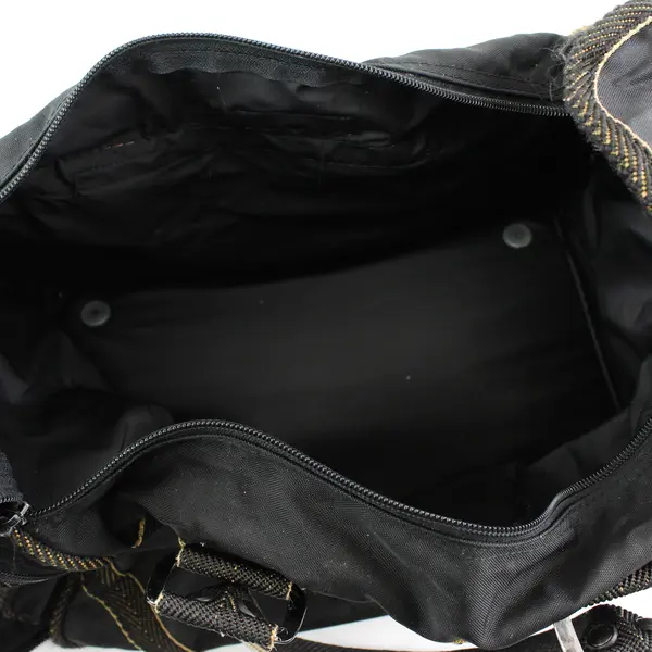 Vintage Airway Industries Black Nylon Oleg Cassini Duffel Bag Carry On Luggage