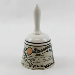 Vintage Monterey US Air Force Academy Ceramic Souvenir Bell Colorado