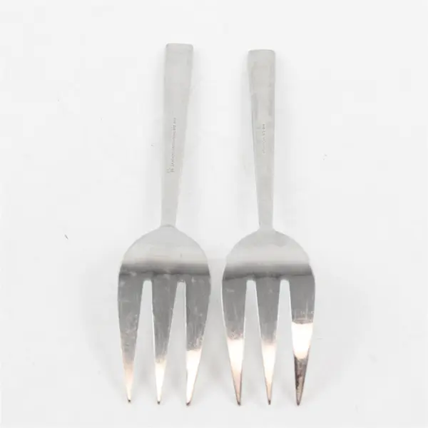 Lot of 2 J A Henckels Hen89 Stainless Serving Forks Made in China
