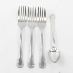 Mixed Lot of 4 18/10 Stainless Lido by Oneida Flatware Pieces Made in the USA 
