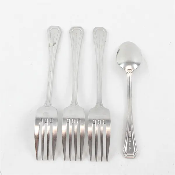 Mixed Lot of 4 18/10 Stainless Lido by Oneida Flatware Pieces Made in the USA 