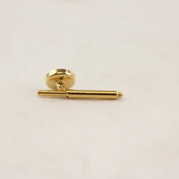 6 Pc Set Vintage Cufflinks and Shirt Studs Gold-Tone Black Stone