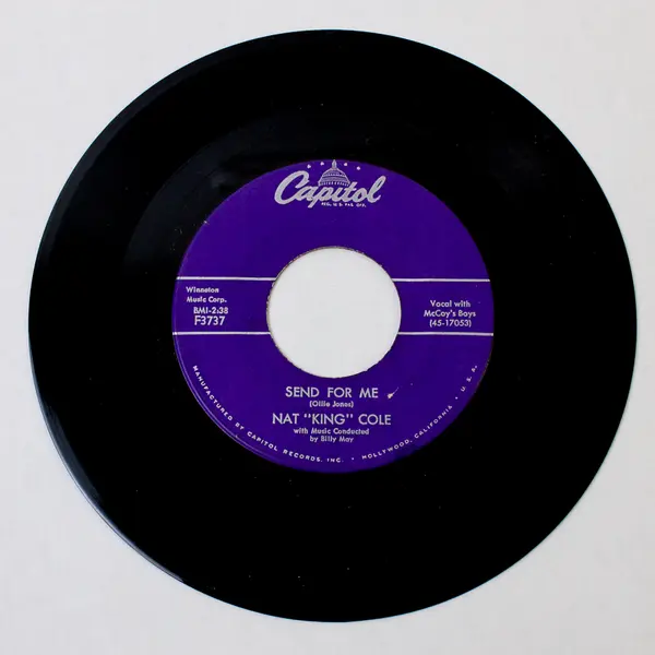 Nat King Cole - Send For Me / My Personal Possession 7" Vinyl Record