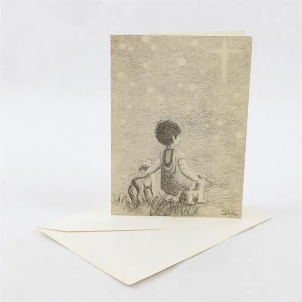 Set of 4 Vintage Ann Adams Christmas Greeting Cards UNUSED