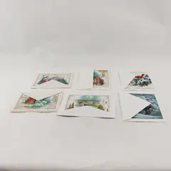 Lot of 6 Vintage Sunshine Line Religious Christmas Greeting Cards UNUSED