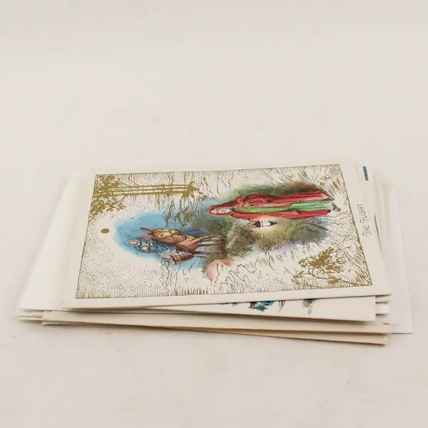 Lot of 6 Vintage Sunshine Line Religious Christmas Greeting Cards UNUSED