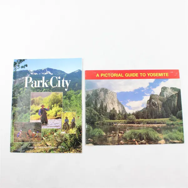 Lot of 2 Travel Guides Park City Utah 1996 + A Pictorial Guide to Yosemite