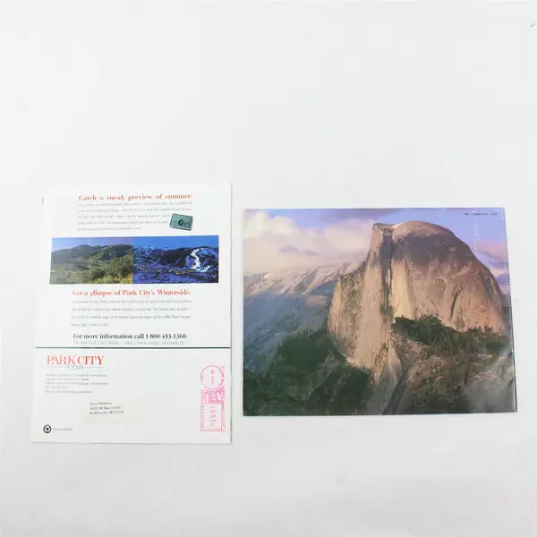 Lot of 2 Travel Guides Park City Utah 1996 + A Pictorial Guide to Yosemite