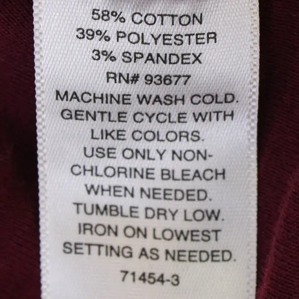 Liz Claiborne Solid Burgundy Quarter Length Sleeve Top Women's Size M