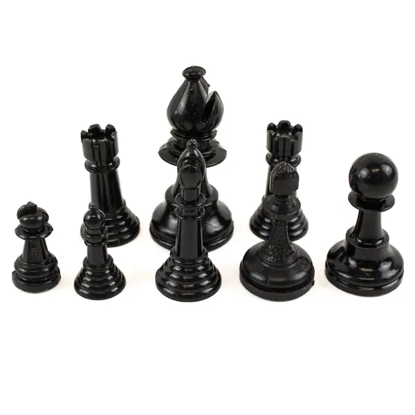 1+ Lb Mixed Lot Plastic Black and White Chess Pieces DIY Craft Projects