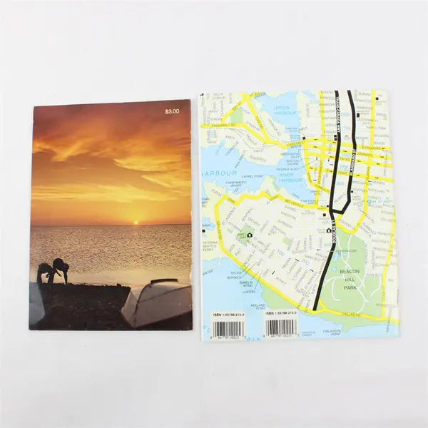 Lot of 2 British Columbia Magazines & Map Books - Vancouver + Vancouver Island