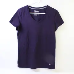 Nike Dri-Fit Loose Fit Purple Short Sleeve Activewear Shirt Top Women's Size S
