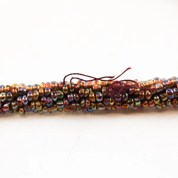 Multicolor Glass Seed Bead Tassel Lariat Sautoir Rope Necklace 50"