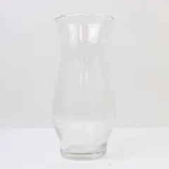 Clear Glass Hurricane Vase 6.5" Tall Candle Centerpiece Mantel