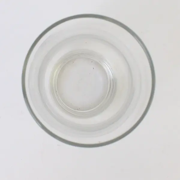 Clear Glass Hurricane Vase 6.5" Tall Candle Centerpiece Mantel