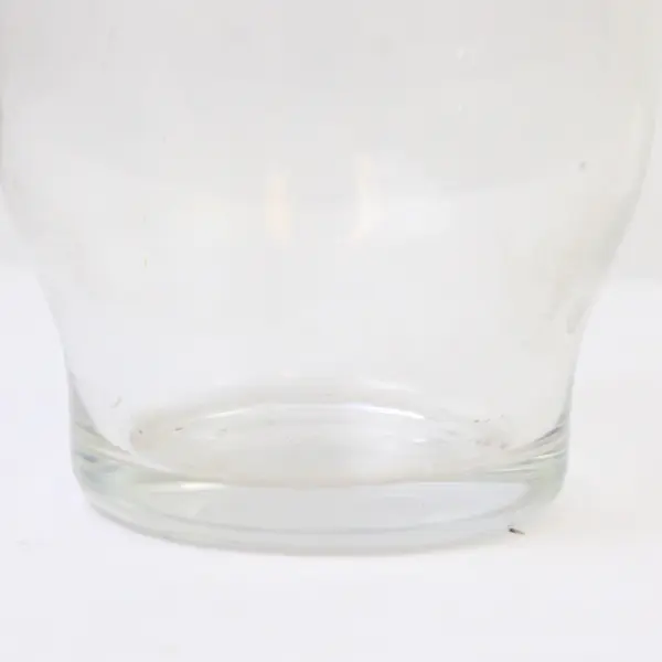 Clear Glass Hurricane Vase 6.5" Tall Candle Centerpiece Mantel