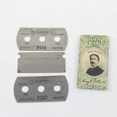 Vintage Gillette Men's Razor Blade in Paper Sleeve