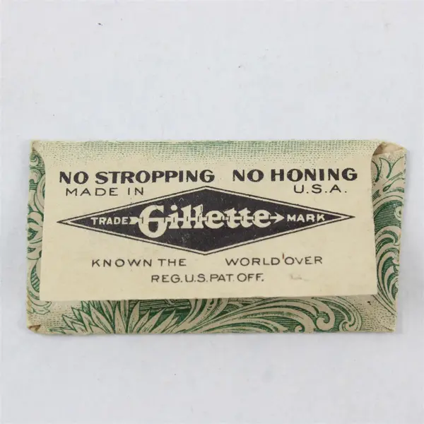 Vintage Gillette Men's Razor Blade in Paper Sleeve