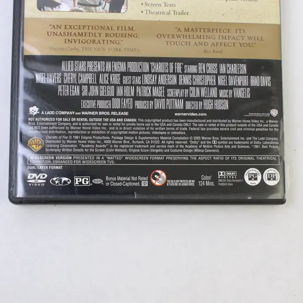 Chariots of Fire DVD Movie Classic Drama (Disc 2 only) 2005 #31908