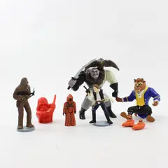 Lot of 7 Mixed Character Figurines from Disney and Star Wars  Franchises