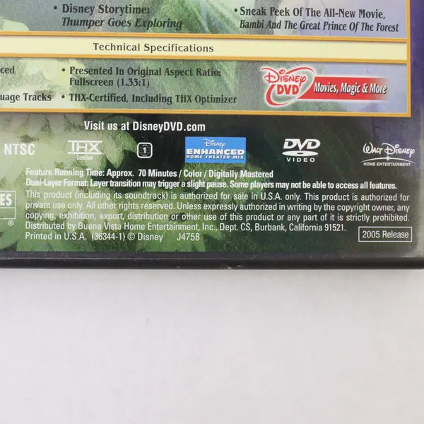 Bambi 2-Disc DVD Platinum Edition 2005 #36344