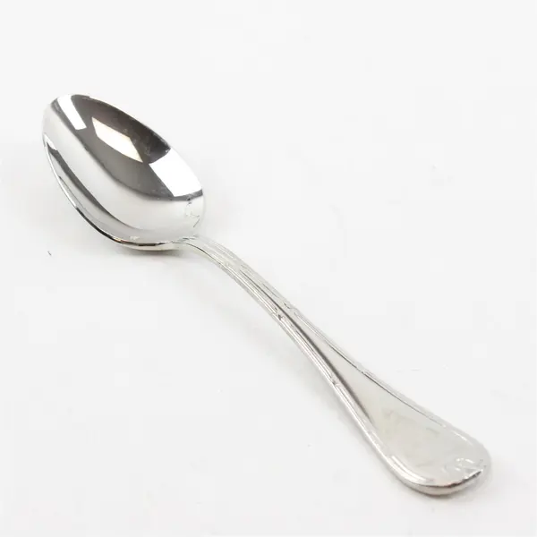 Lot Of 5 Mikasa Brand Laura (Stainless) Pattern Flatware Soup Spoons 8.25" Long