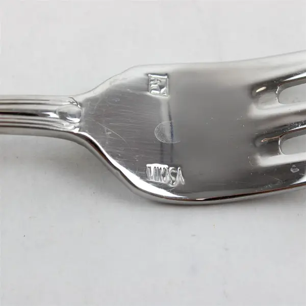 Lot Of 5 Mikasa Brand Laura (Stainless) Pattern Flatware Salad Forks 7.25" Long