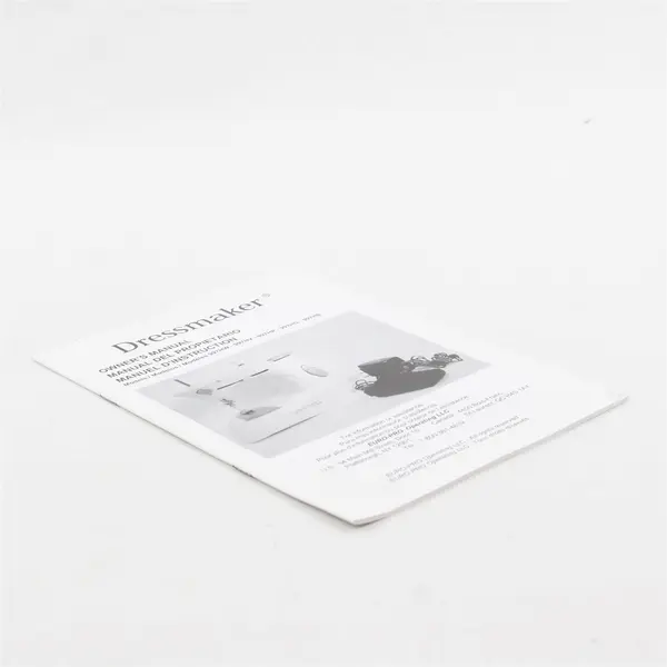 Dressmaker Sewing Machine Owner's Manual 997 Series 