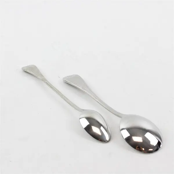 Lot Of 7 Mikasa Laura Pattern Stainless Flatware 5 Iced Tea 2 Round Soup Spoons