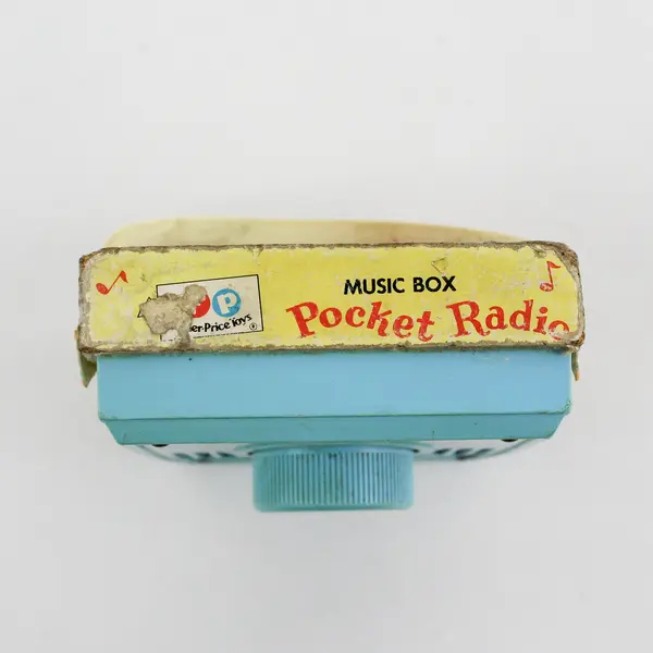 Vintage 1977 Fisher Price Music Box Pocket Radio 746 "It's a Small World" Works
